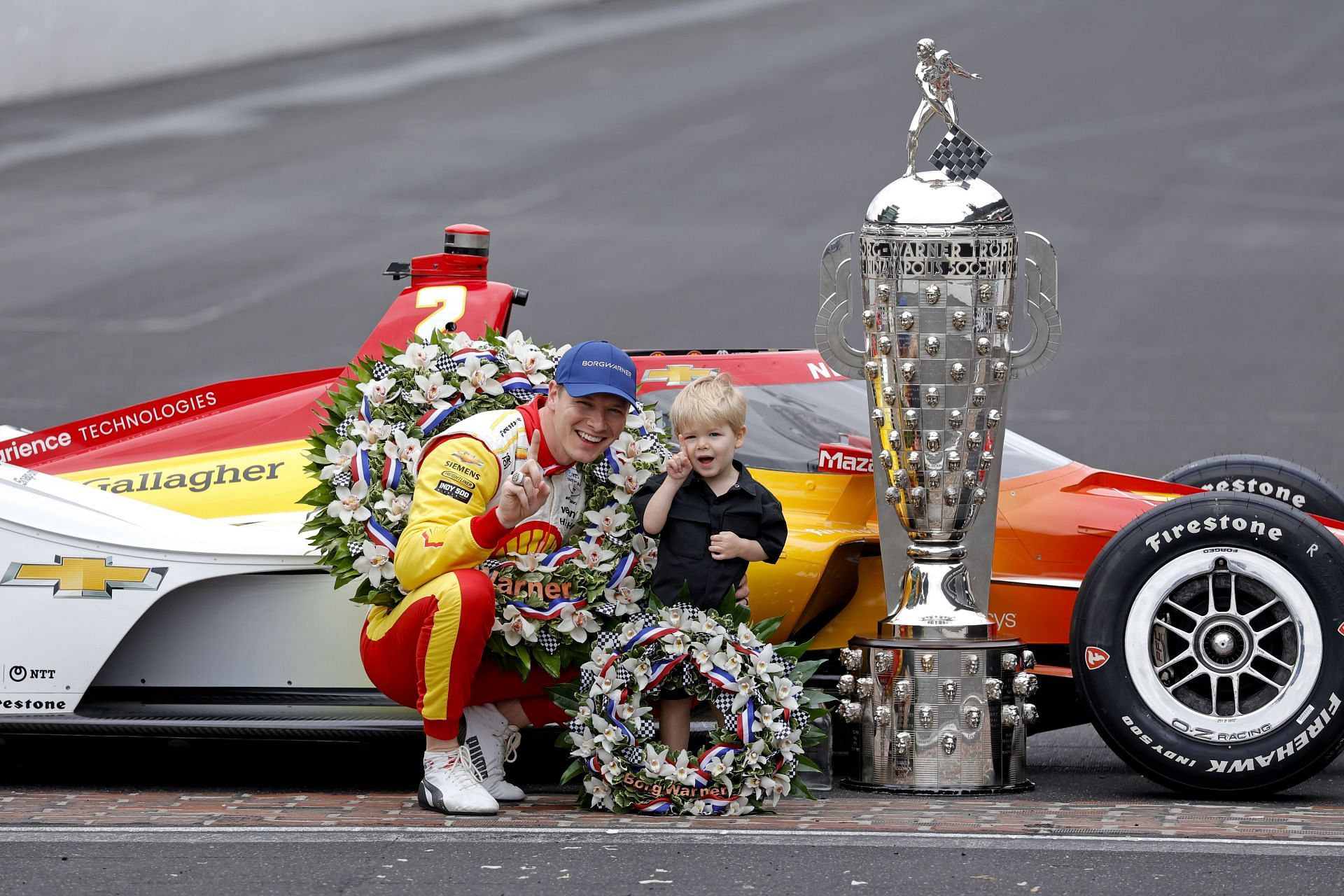 Josef Newgarden after winning the 2024 Indianapolis 500 event - Source: Getty